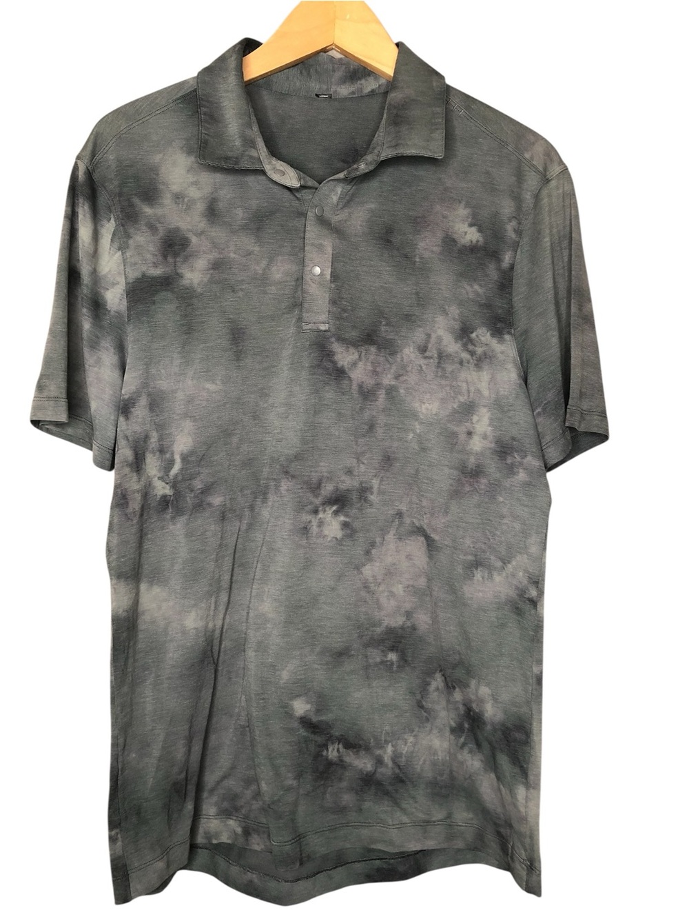 Lululemon Evolution Golf Polo Shirt Diamond Dye Grey ESTIMATED Men’s Small